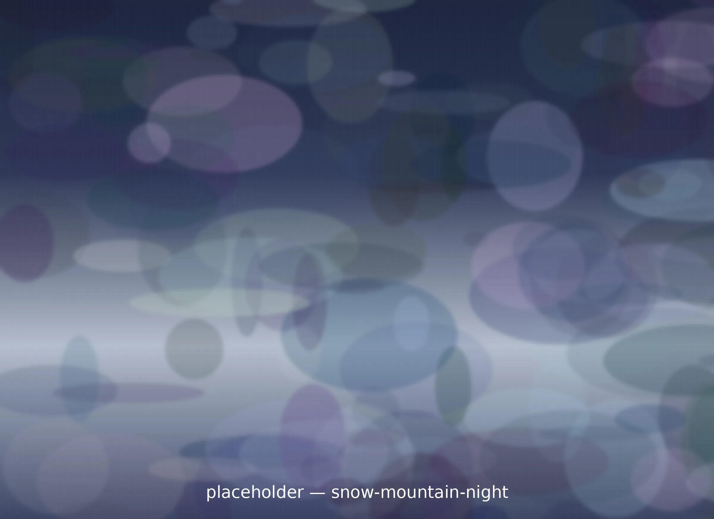 설산의 밤 (Snowy Mountain, Night)