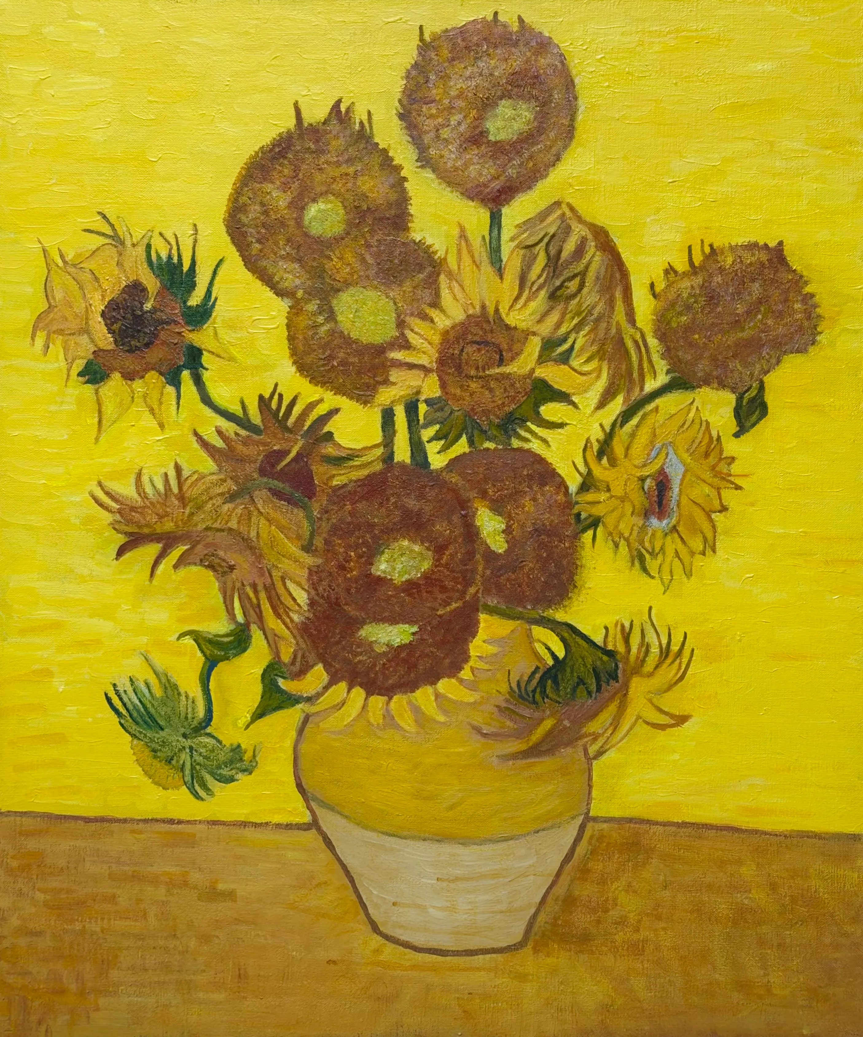 sunflowers, after Van Gogh (해바라기)
